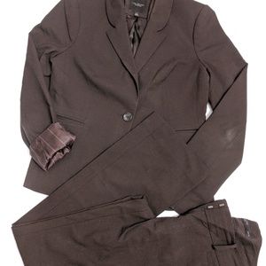 [6] The Limited Chocolate Brown Suit